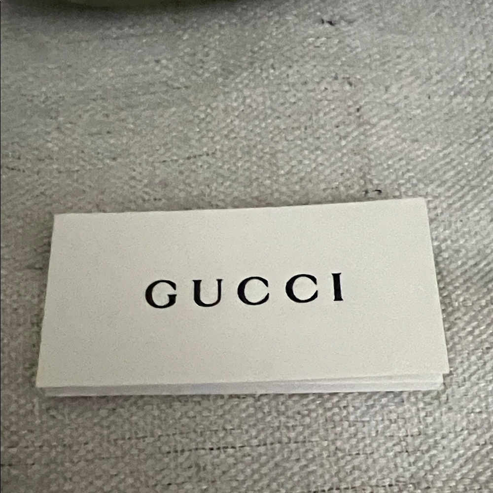 Gucci Silver Ring with Quilted Green Pouch size 16 Men’s Ring - Picture 15 of 16